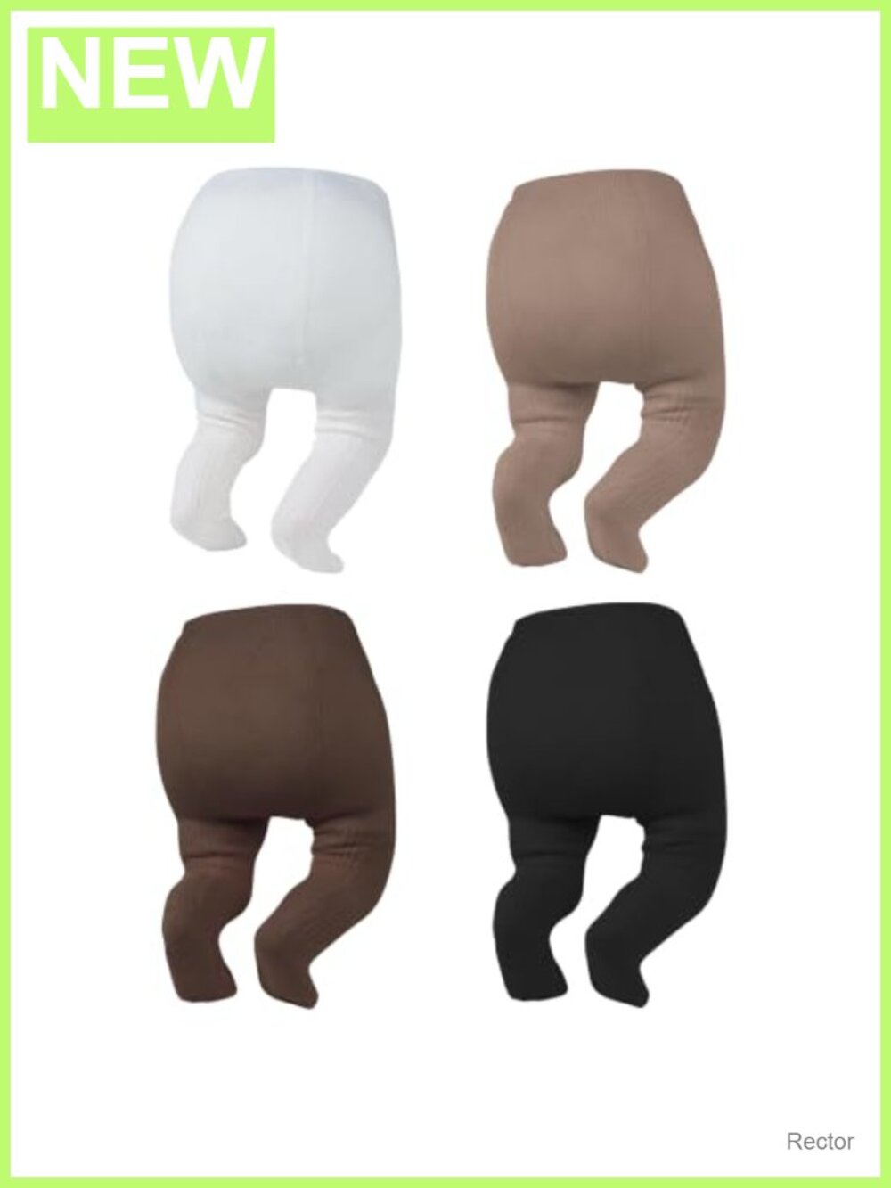 Baby Girl Tights 4 Pack Cable Knit Cotton Winter Stockings 0-12M